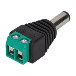Разъем ЭРА R-DC01 DC питания штекер 2.1х5.5 с клеммной колодкой упаковка 50 шт | Разъёмы, переходники, ТВ делители