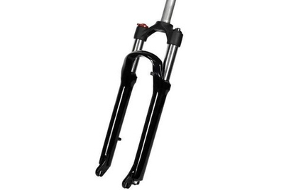 Вилка EASING ES 456 MLO 26*1.1\8ход 100мм,локаут механический,предв.сжатие,алюмин,б\резьб,черная