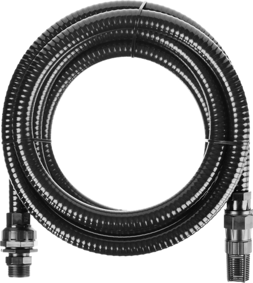 ЗУБР Шланг всасывающий, с фильтром и обратным клапаном, 1″, 4м