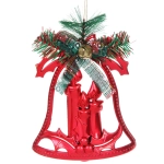 Украшение новогоднее «Колокольчик-Зимние свечи» 18*14 см, Красный