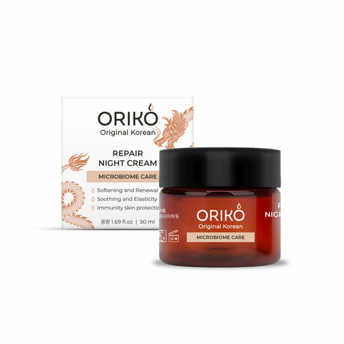 ORIKO Ночной крем для лица, восстанавливающий микробиом кожи - Repair night cream Microbiome care , 50мл