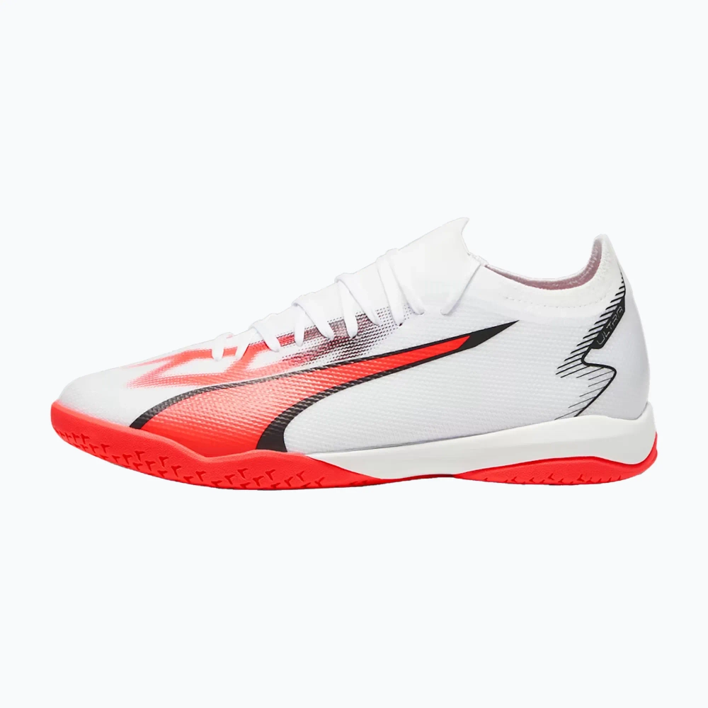 Футзалки PUMA Ultra Match IT puma white/puma black/fire orchid