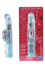 Силиконовый водонепроницаемый вибратор MiniDolphin (Цвет: голубой)