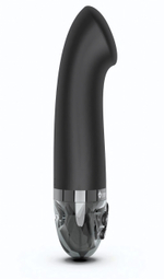 Черный вибратор с функцией электростимуляции Right on Ron - 17 см. (Цвет: черный)