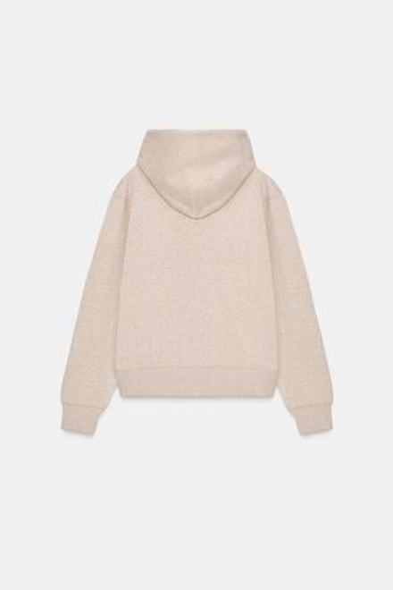 ZARA БАЗОВОЕ ХУДИ, БЕЖЕВЫЙ МЕЛАНЖ