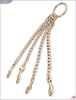 Четыре цепи на кольце с одной стороны и с карабинами с другой (Цвет: серебро)