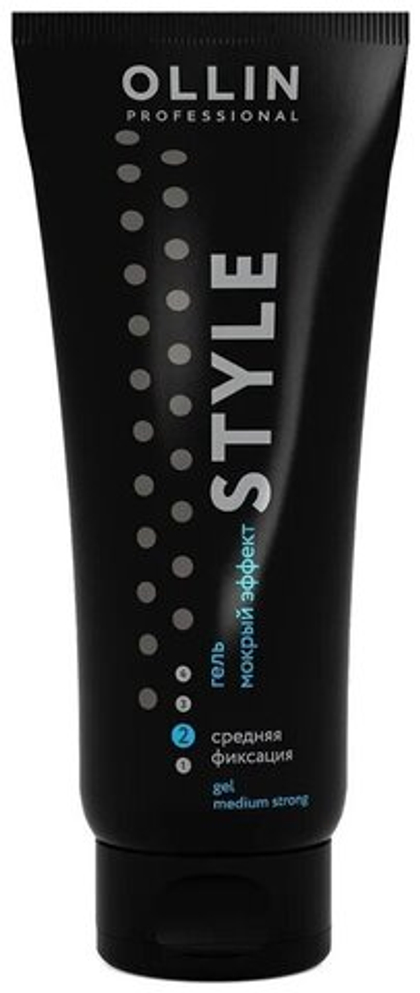 OLLIN STYLE Гель "мокрый эффект" средней фиксации 200мл/ Wet Gel Medium