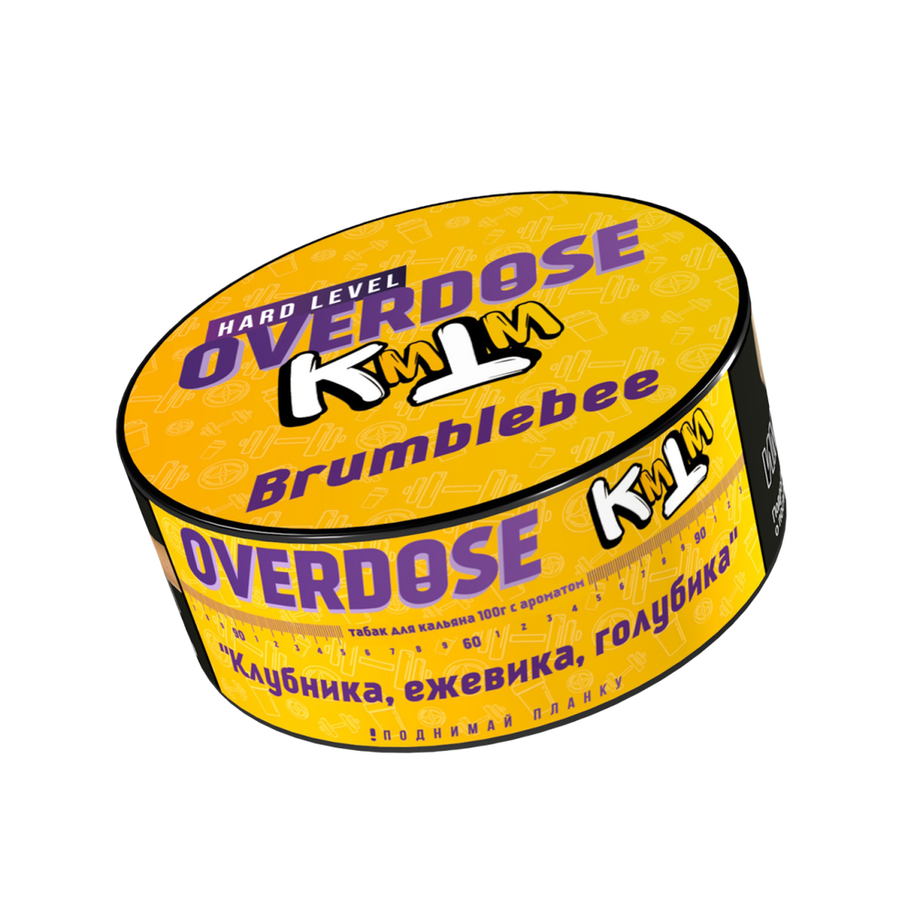 М. Табак для кальяна Overdose Brumblebee (Клубника, ежевика, голубика), 100г.