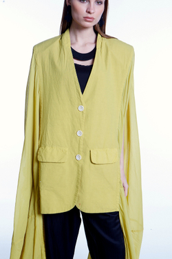 ЖАКЕТ С РУКАВАМИ ИЗ ВУАЛИ