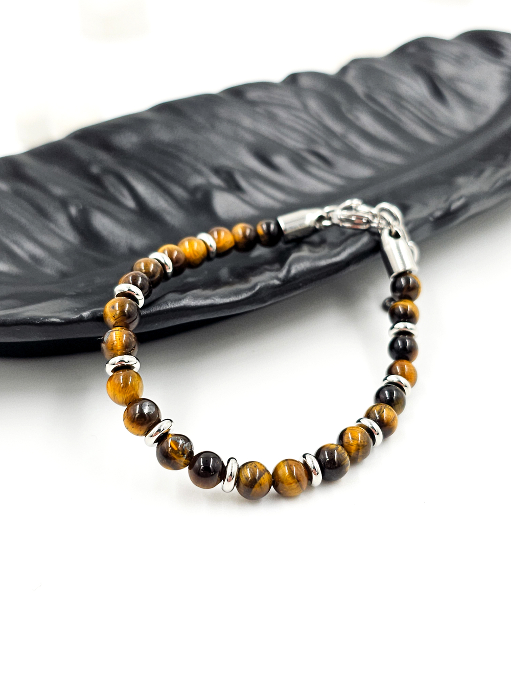 Браслет из тигрового глаза. Натуральный тигровый глаз