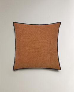 Zara Home наволочка декоративная из льна, терракотовый, 45x45 см