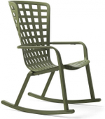 Кресло-качалка пластиковое с подушкой Nardi Folio, агава, зеленый