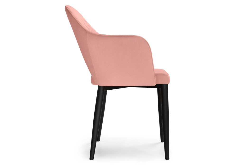 Стул на металлокаркасе Vener coral / black