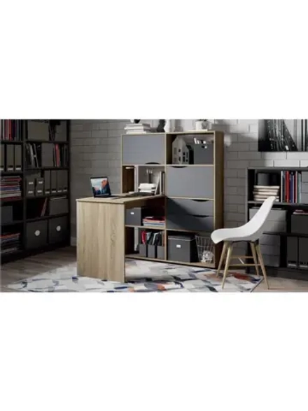 Стол письменный угловой с ящиками 114,8х110х143,2 см