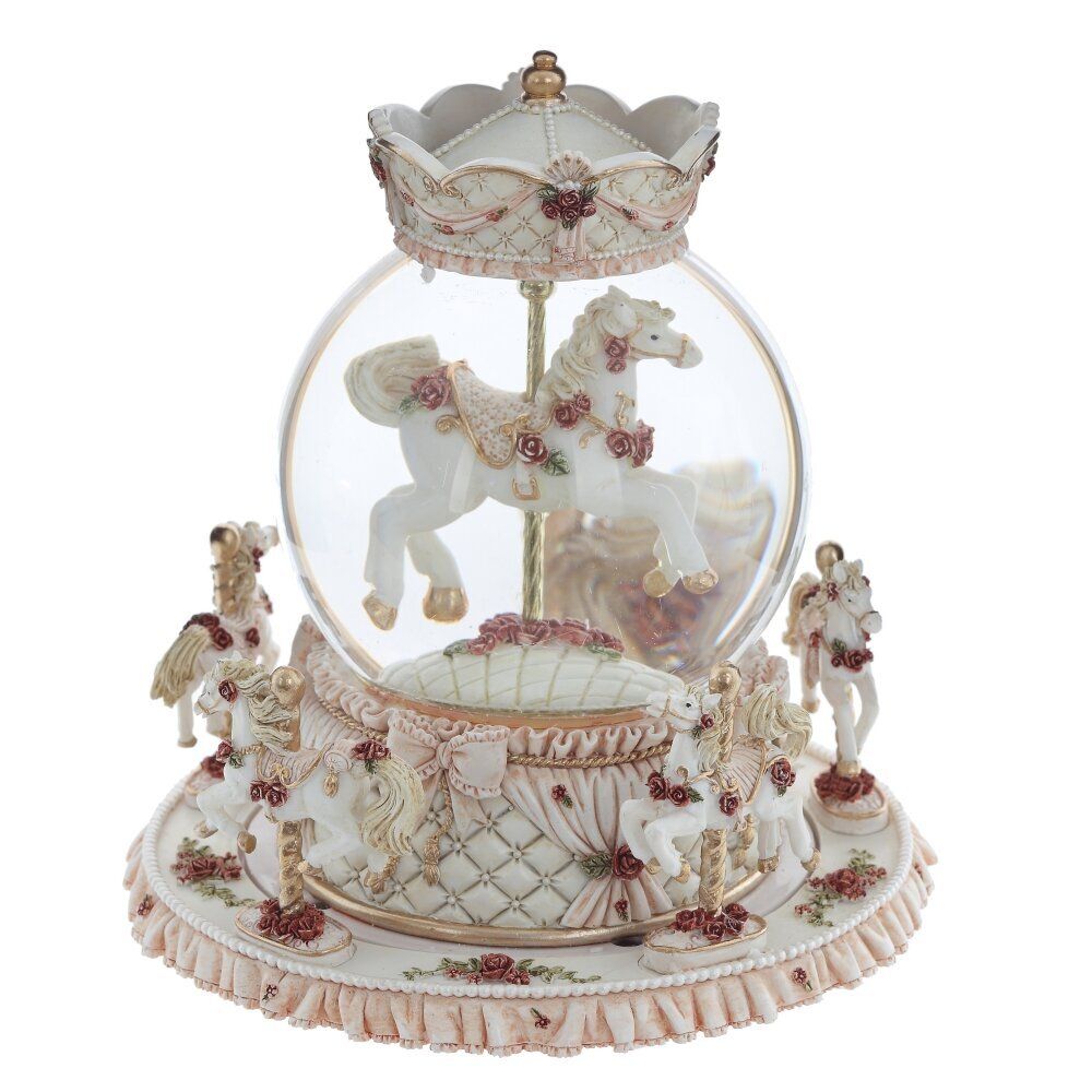 GAEM Фигурка декоративная в стекл шаре "Карусель" (ключ,муз, движ), D 10 см, L15 W15 H17 см