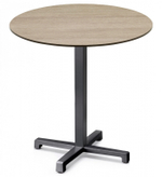 Стол ламинированный обеденный Scab Design Cross, антрацит, состаренный дуб тортора