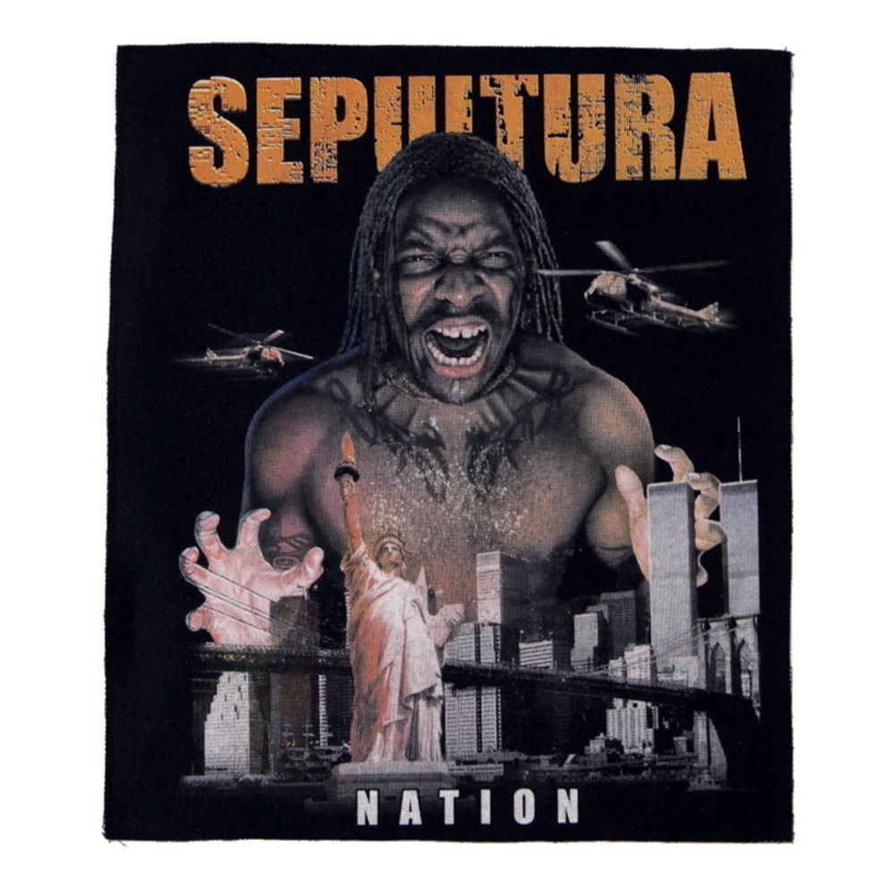 Нашивка спиновая Sepultura Nation