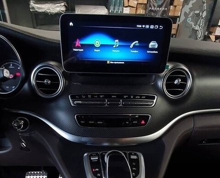 Магнитола Mercedes-Benz V-класс (W447) 2014-2019 NTG 5.0/5.1 - Parafar PF6118A138/128V монитор 10.25" на Android 13, 8Гб+128Гб, CarPlay, 4G SIM-слот