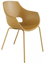 Кресло пластиковое Papatya Opal-ML Pro, темно-желтый