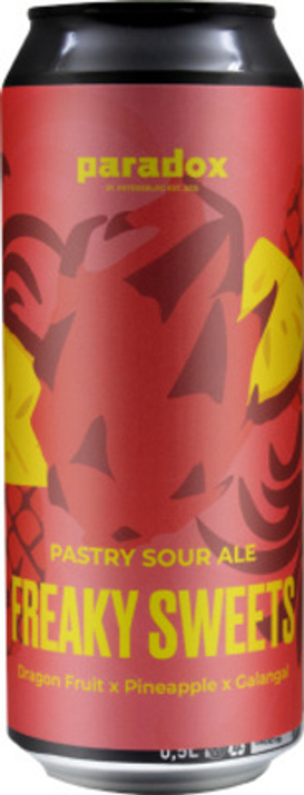Пиво Парадокс Фрики Свитс Драгон Фрут Пейнэппл Галангал / Paradox Freaky Sweets Dragon Fruit Pineapple Galangal 0.5 - банка
