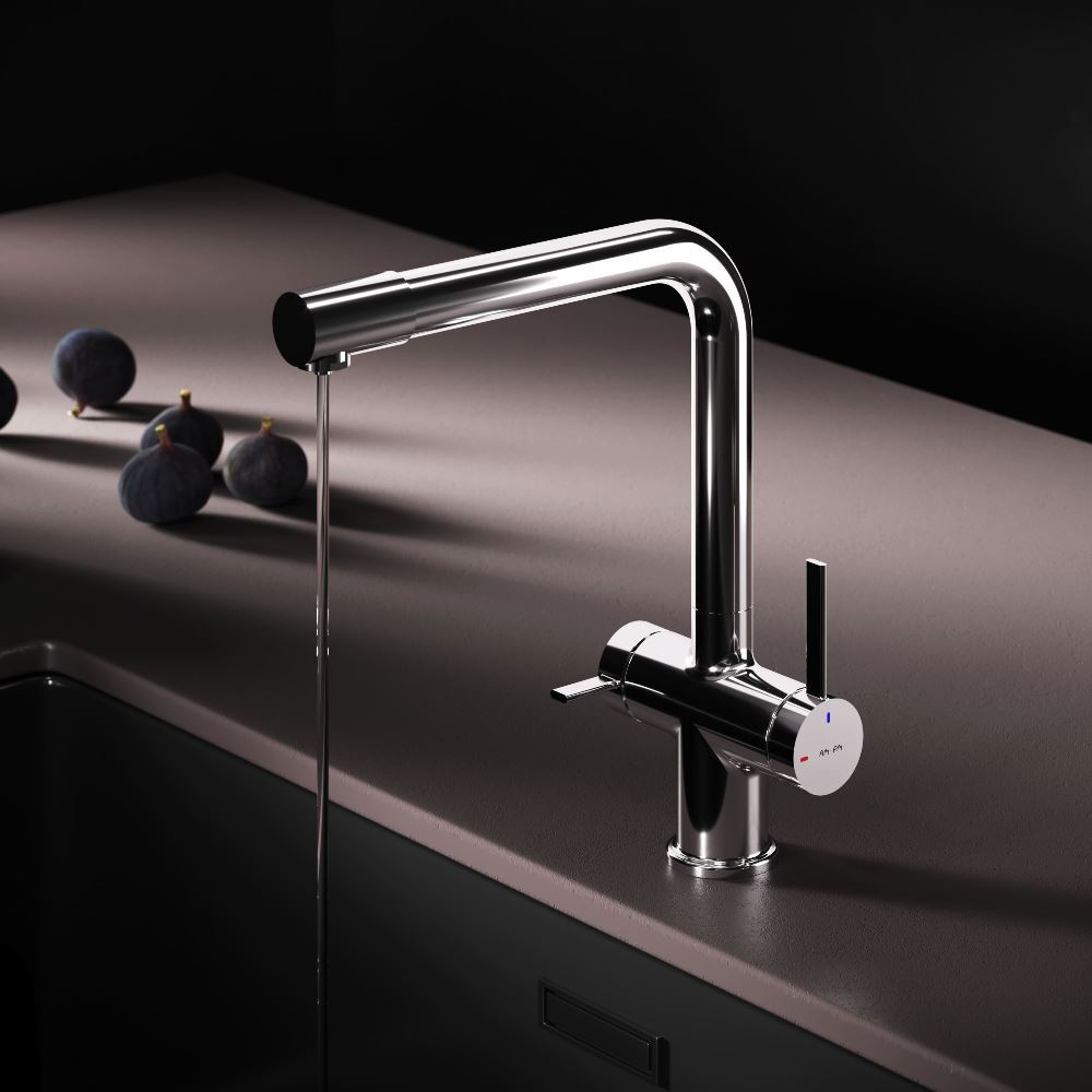 Смеситель для кухни с каналом для питьевой воды, L-излив AM.PM Func F8F05700