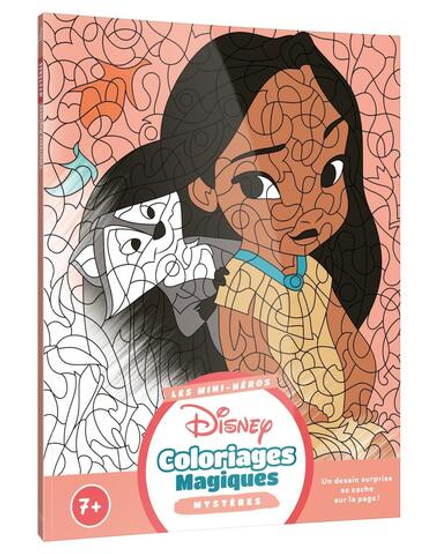 Hachette  раскраска по номерам  DISNEY - Coloriages Magiques - Mystères (7+) - Bébés héros