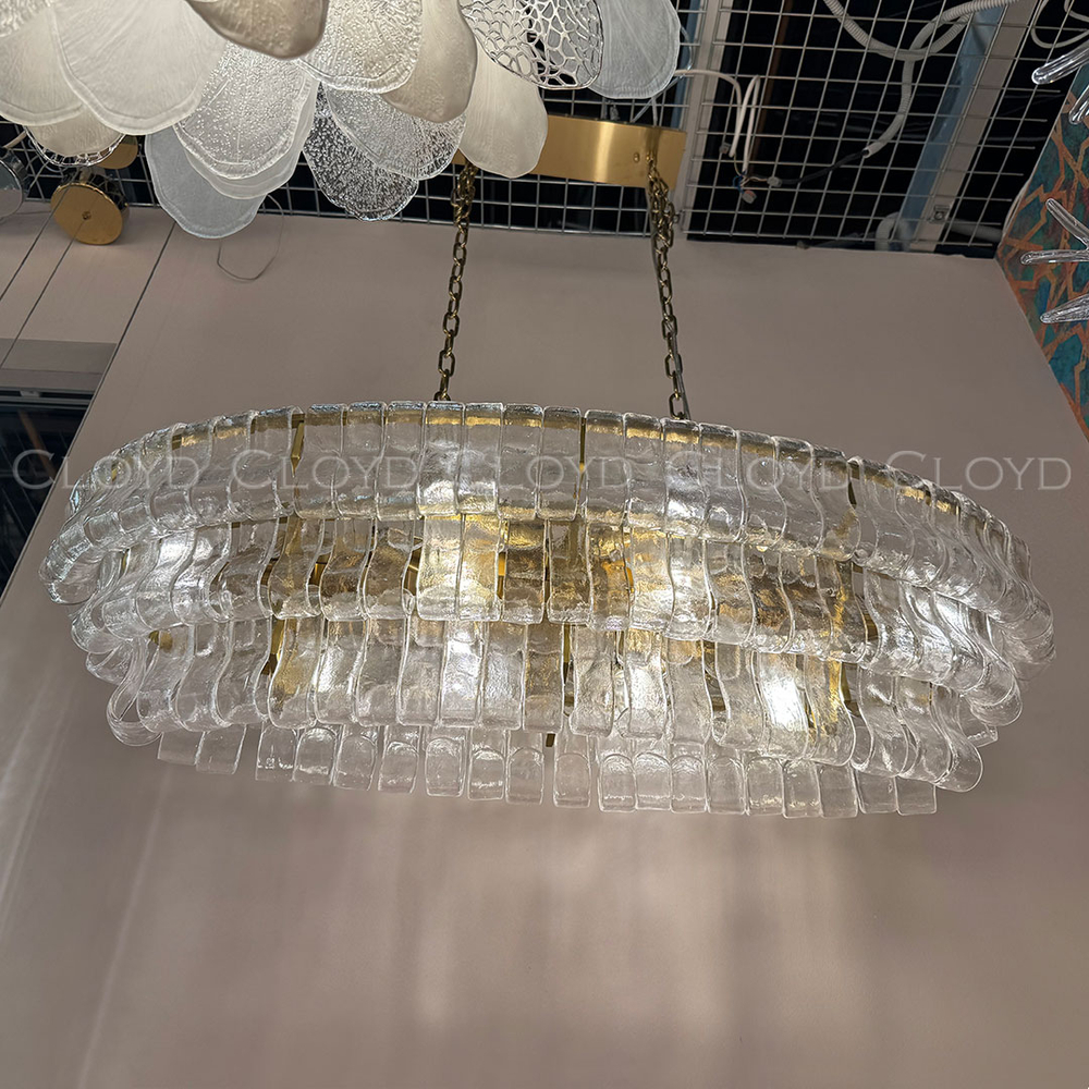 Люстра Cloyd NAMASTE C10 / шир. 100 см - латунь - прозрачн.стекло (арт.11690)