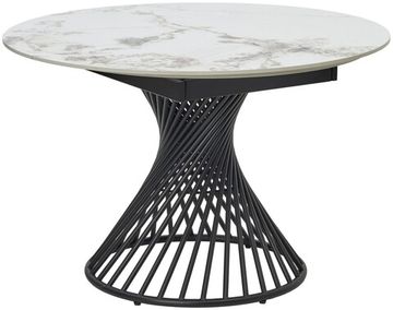 Стол BUENO 120 GLOSS GOLDEN JADE SOLID CERAMIC / BLACK