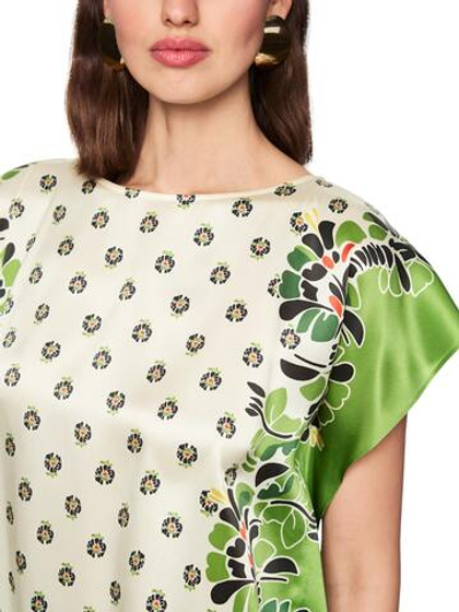 Marc Cain Блуза из шелка свободного кроя