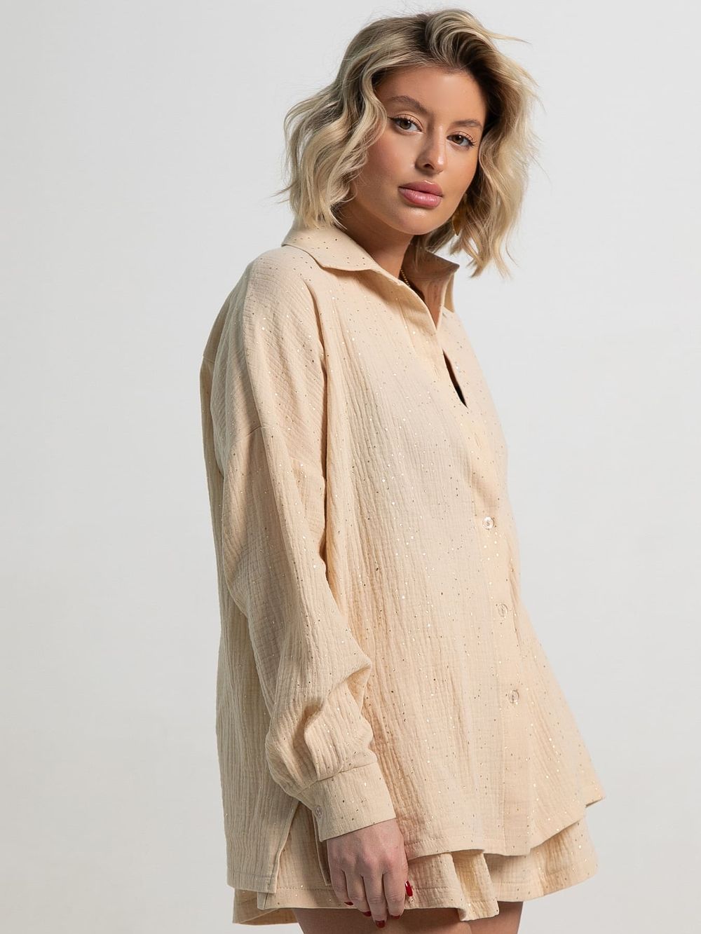 Костюм хлопковый Илария (бежевый) К15344-1М LT Collection