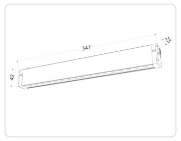 Управляемый диммируемый светильник 15W 3000K-6400K 24° GL1311 WH белый Magnetic 220V Ambrella