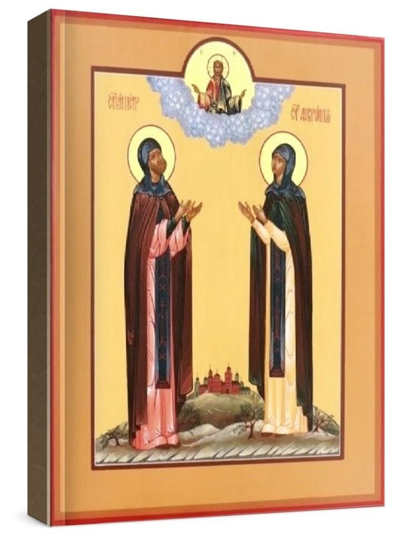 Петр и Феврония (рукописная икона)