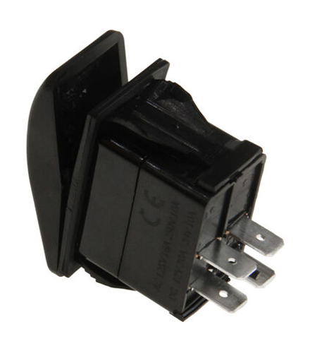 Переключатель двухпозиционный (ON)-OFF 12В/20А 4Р без фиксации 1 положения