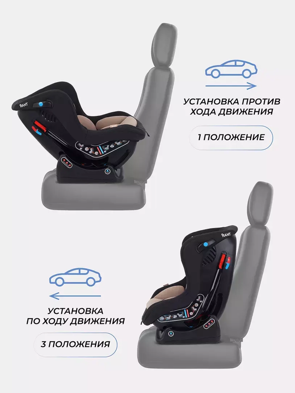 Автокресло RANT LB-777 "Pilot" группа 0-1 (0-18 кг)