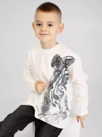 Лонгслив школьный для мальчика с принтом