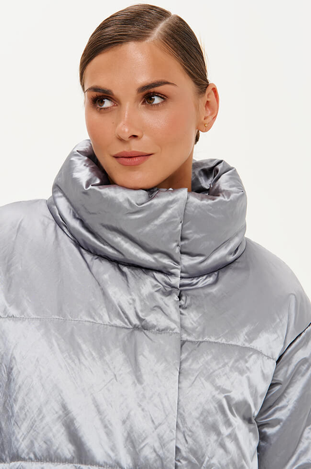 0114 Куртка женская (серо-зеленый)