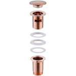 Донный клапан Abber AF0010RG click-clack Розовое золото