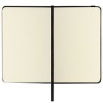 Скетчбук, слоновая кость 140 г/м2 90х140 мм, 80 л., КОЖЗАМ, резинка, BRAUBERG ART CLASSIC, черный, 113188