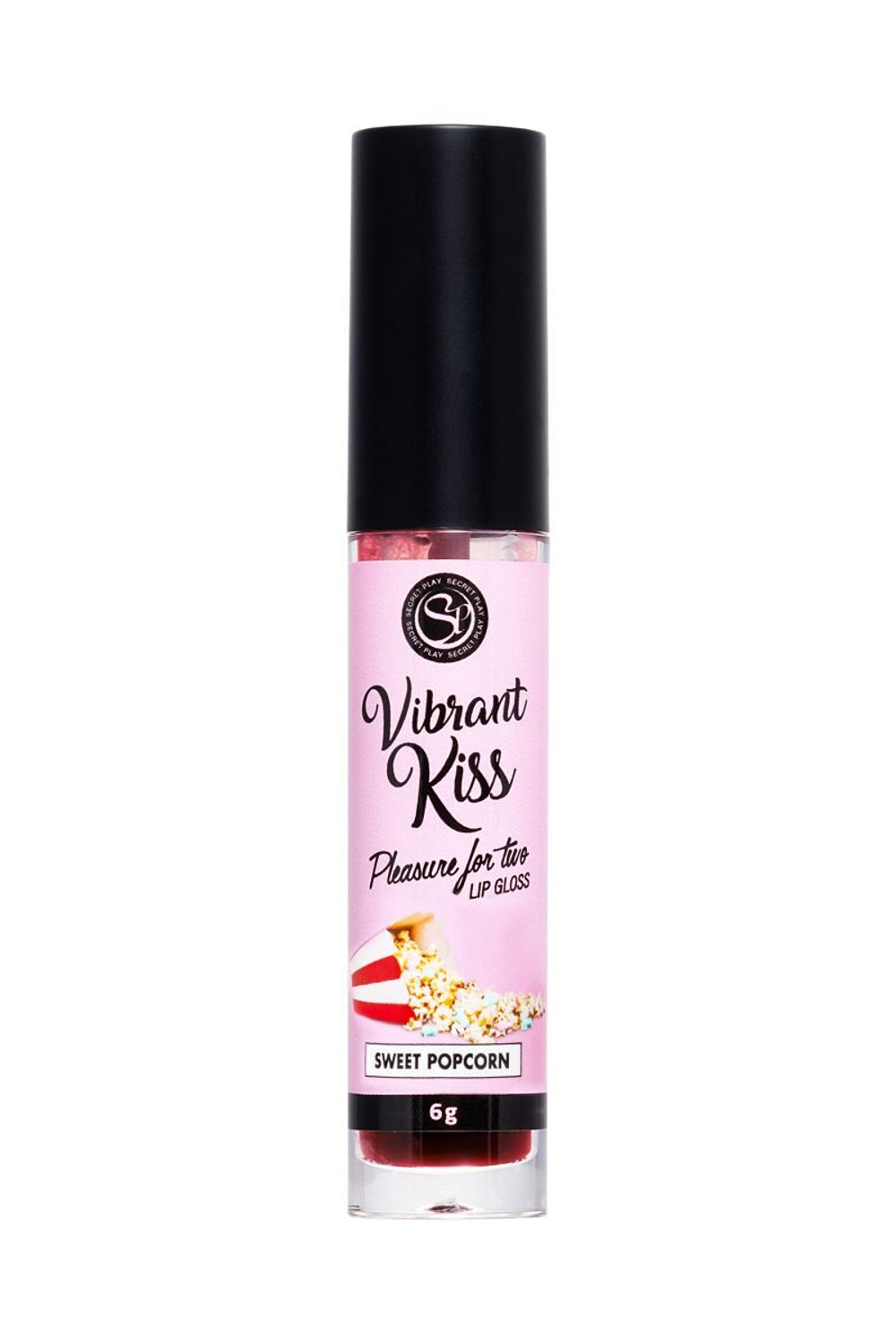 Бальзам для губ Lip Gloss Vibrant Kiss со вкусом попкорна - 6 гр.