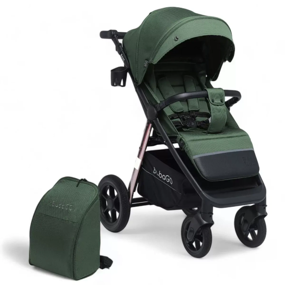 Коляска детская прогулочная BubaGo арт.BG 133-CH-2 MODEL BASS color/ цвет Green/ Зеленый