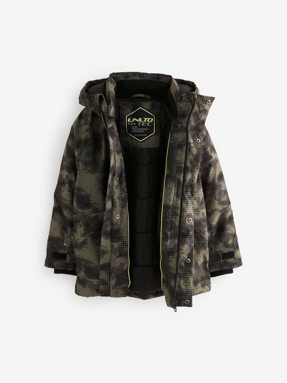 Куртка утепленная с капюшоном для мальчика Next Q51-561, Хаки