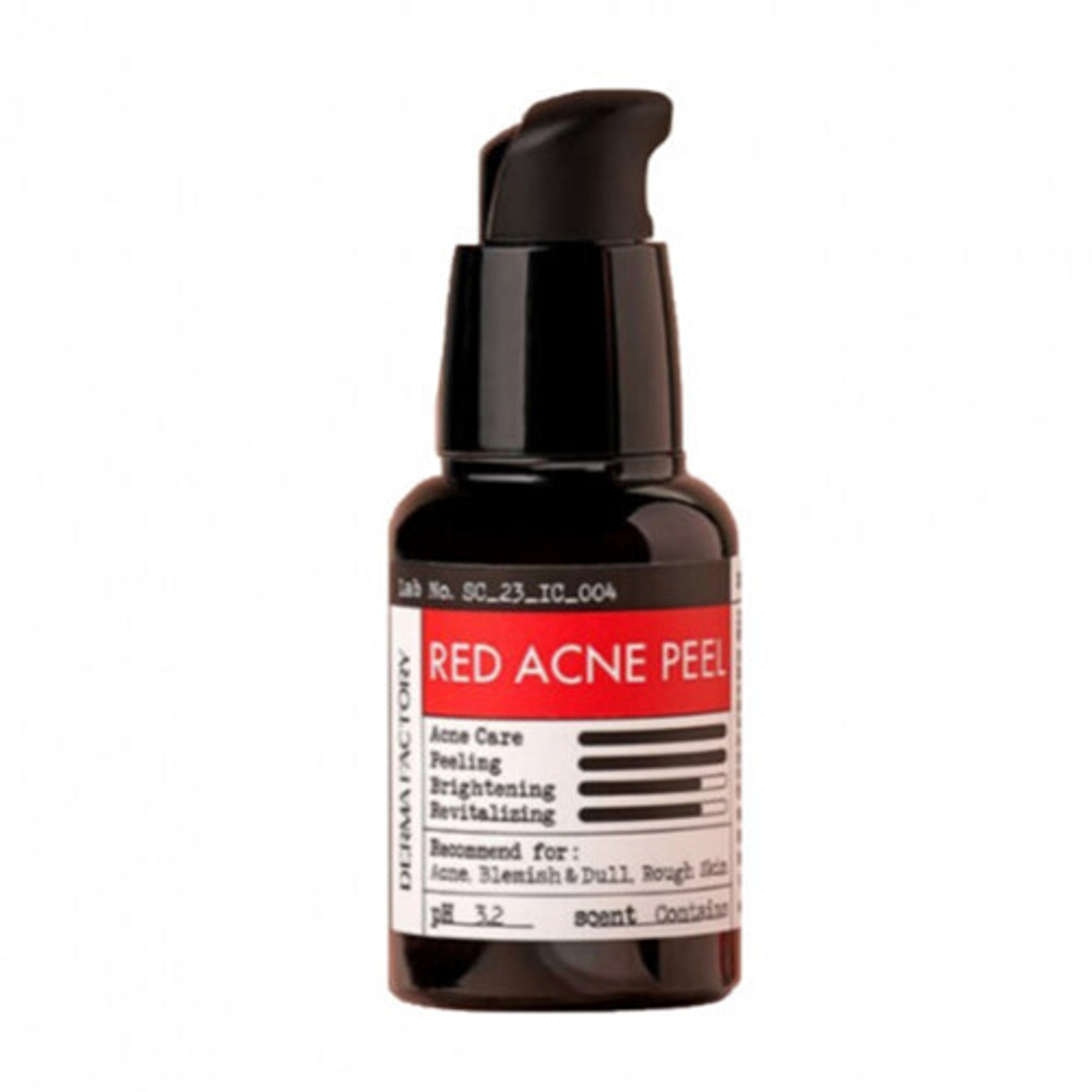 Сыворотка отшелушивающая против воспалений Derma Factory Red acne peel, 30 мл