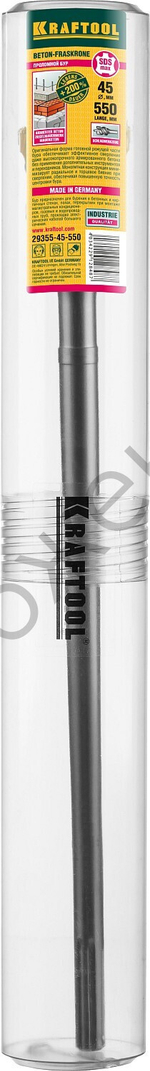 KRAFTOOL d 45 х 450/550 мм, SDS-max проломной бур (29355-45-550)