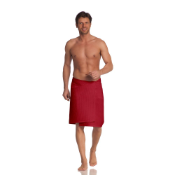 Полотенце для сауны Vossen 80x220 Vossen Rom Pique-U красное Австрия