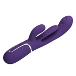 Сиреневый вибратор-кролик 22,2см с дополнительным язычком Pretty Love Triple Rabbit Multifuncional Vibrador BW-500041-2