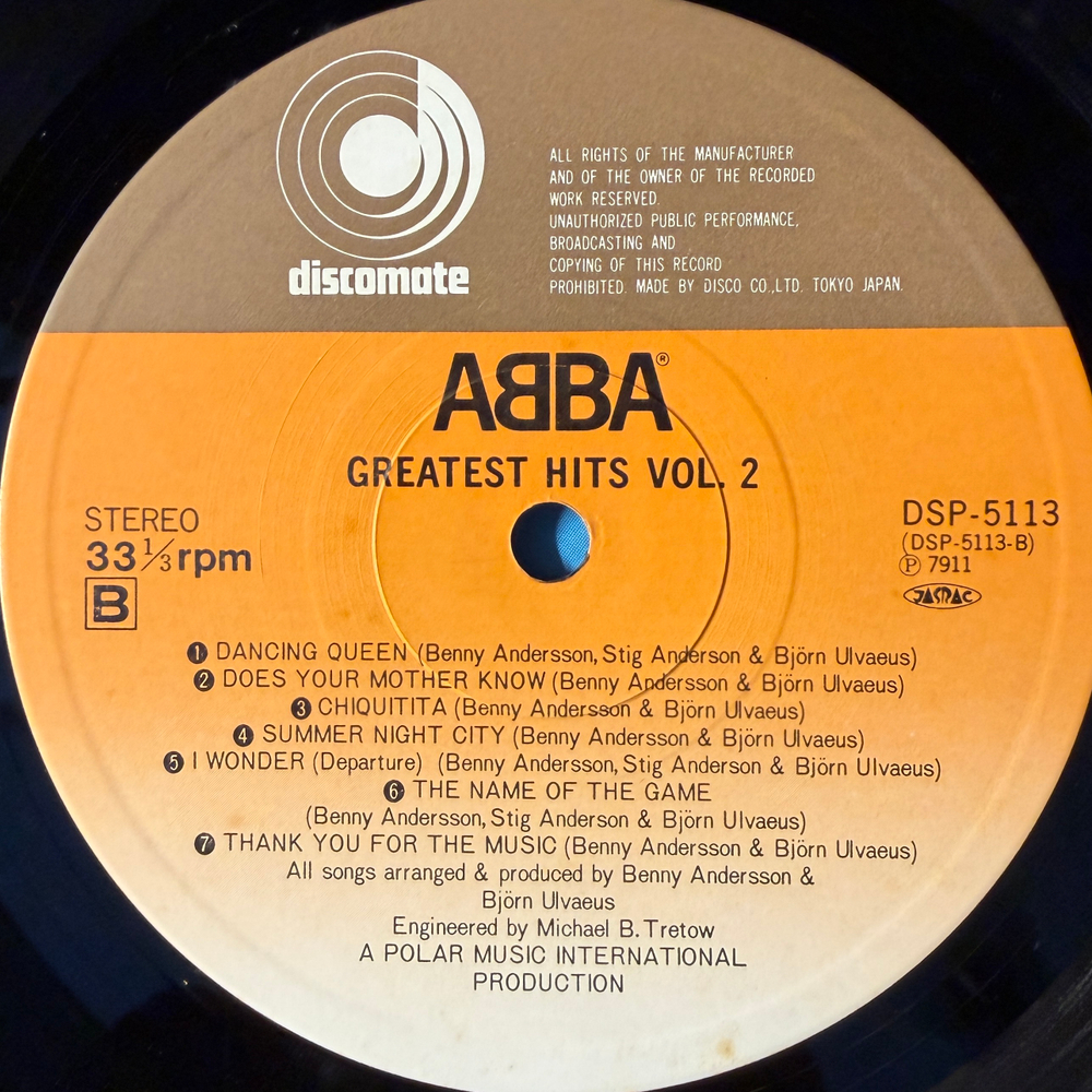 Виниловая пластинка ABBA ‎– Greatest Hits Vol. 2 LP