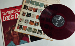 Винтажная виниловая пластинка LP The Ventures Lets Go (Japan 1965) (No Obi) (Red Wax Vinyl)