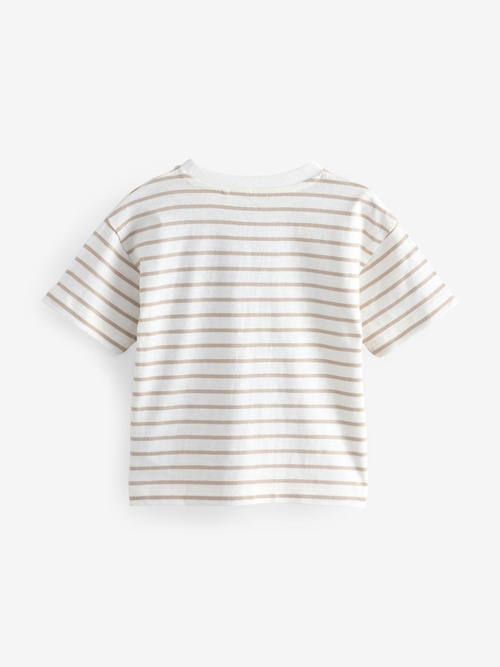 Футболка для мальчика Next E63-791, Белый, Бежевый