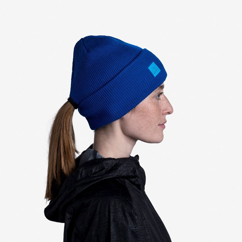 Шапка Buff Crossknit Hat Solid Azure Blue Фото 9