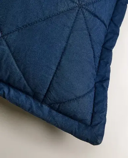 ZARA HOME НАВОЛОЧКА ДЛЯ ДЕКОРАТИВНОЙ ПОДУШКИ С РЕЛЬЕФНЫМ УЗОРОМ, СИНИЙ
